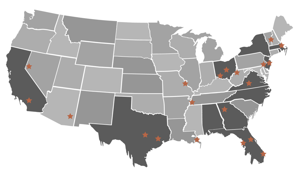 Participating Institutions Map