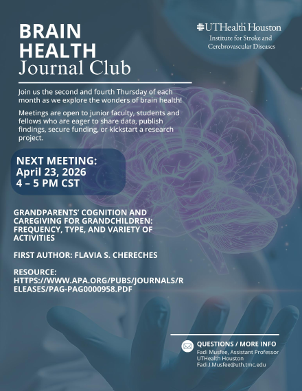 Brain Health Journal Club Meeting