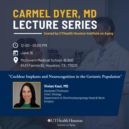 Institute on Aging Lecture Series: Vivian Kaul, MD