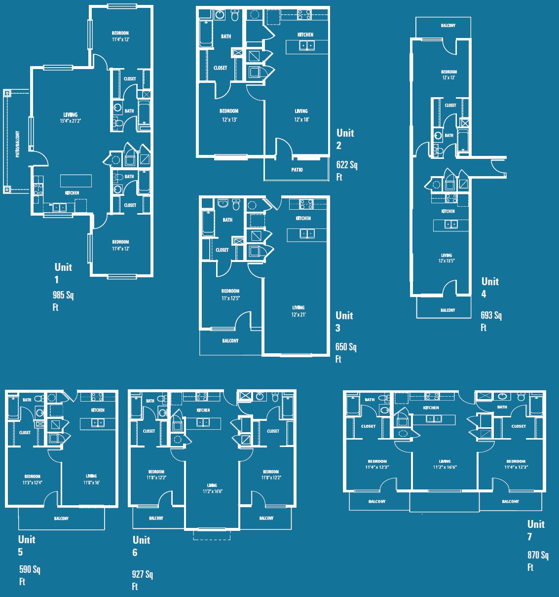 1855 El Paseo Floor Plans