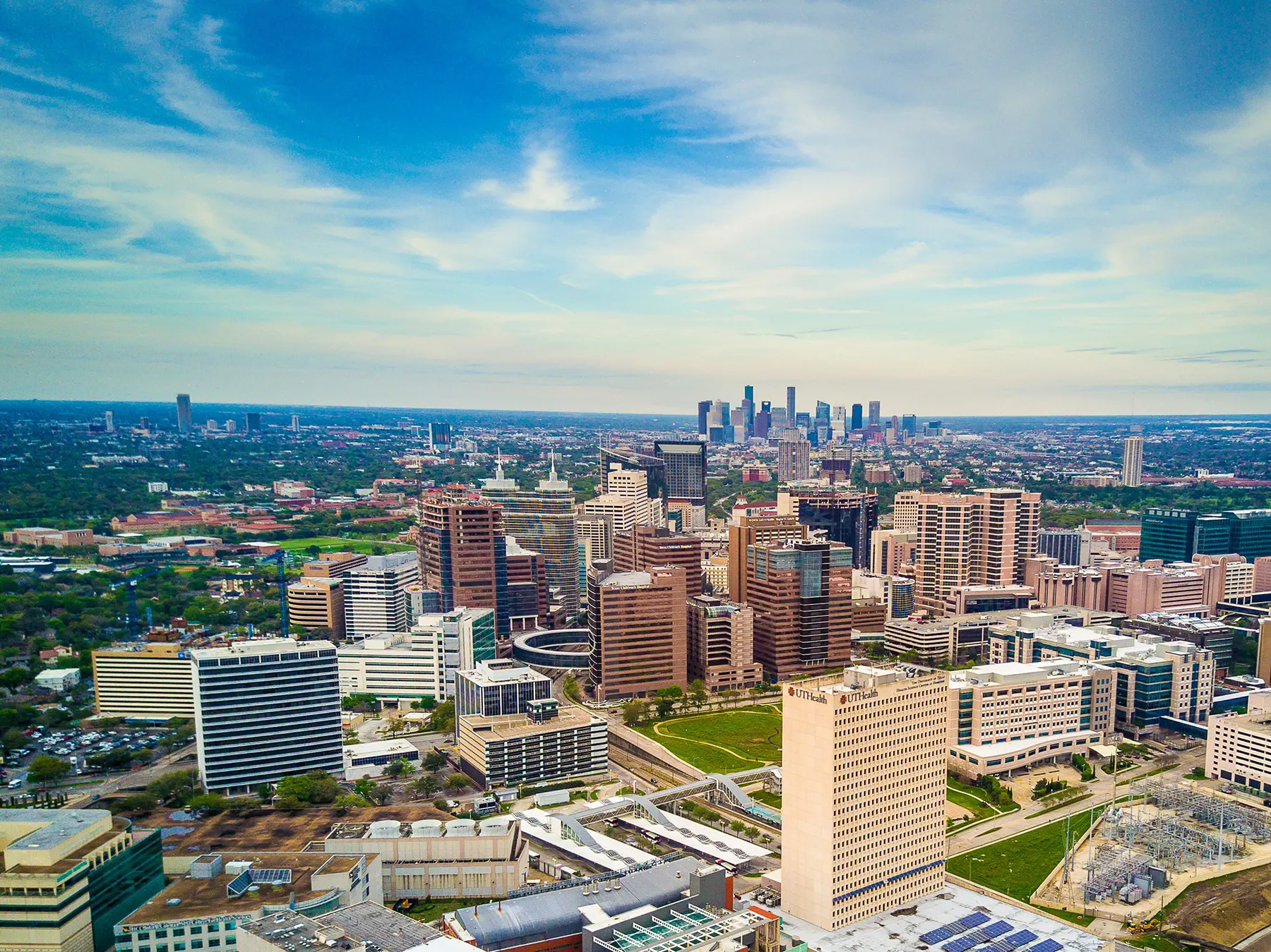 Texas Medal Center from the sky