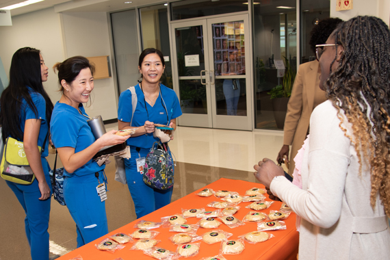 UTHealth Students at an event on campus